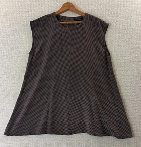 Eileen Fisher Top Damen SP burgunderrot bedruckt Seide Bluse ruhig Luxus modern gebraucht, in einwandfreiem Zustand - Bild 1 von 9