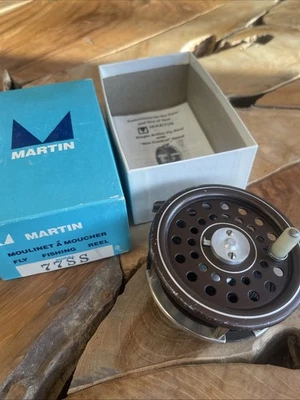 Carretel de pesca com mosca Martin 77 SS caixa controle manual aro EUA - Imagem 1 de 4