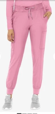 Pantalón Médico Med Couture Insight Para Mujer 6 Bolsillos Jogger Yoga Liso Rosa XL Foto 1 de 4