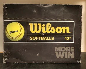 Wilson A9011 12" Leder Fastpitch Softbälle NFHS hohe Naht 1 Dutzend neu im Karton - Bild 1 von 5