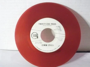 Edwin Starr,Gordy 7083"Twenty-Five Miles"US,7" 45,1968 PROMO,RED Vinyl,EXC - Picture 1 of 3
