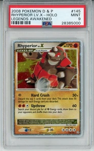 2008 POKEMON LEGENDS AWAKENED RHYPERIOR LV X #145 HOLO PSA 9 MINT #28385000 - Bild 1 von 2