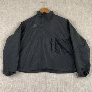 Giacca Nike ACG Anorak donna XS nera giacca a vento street wear 1/2 zip nylon - Foto 1 di 12