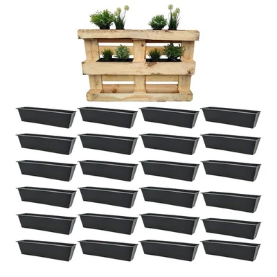 Pflanzkasten für Balkonkästen und Europaletten, 38 x 9 cm 24 - Bild 1 von 4