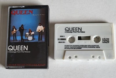 QUEEN - INTERVIEW CASSETTE -  'MESSAGE FROM THE PALACE'  - 1991 - VGC MEGA RARE - Image 1 of 3
