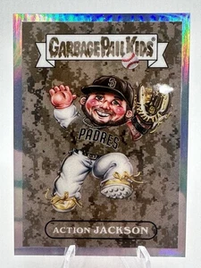 2025 Bowman Chrome Garbage Pail Kids Jackson Merrill ACTION JACKSON GPK Padres - Picture 1 of 8