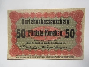 ALTO GRADO 1916 POSES POLONIA LITUANIA 50 KOPEK - Imagen 1 de 3