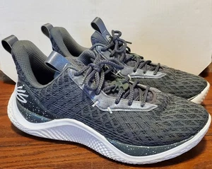 Under Armour Curry Flow 10 Shoes Mens Size 12 Gray Sneakers Basketball Grey - Picture 1 of 7