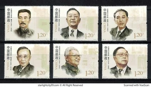 P.R. OF CHINA 2024-22 MODERN CHINESE WRITERS COMP. SET OF 6 STAMPS IN MINT MNH - Picture 1 of 7