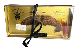 BAFFI TEATRALI - CAPELLI UMANI PERSONAGGIO BASE BAFFI STILE RUBINI 2028 - Foto 1 di 2