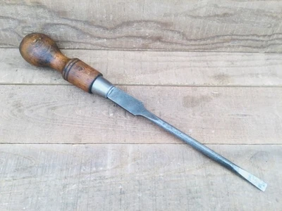 Vintage W H Clay Ltd Sheffield 16” Beechwood Turnscrew Screwdriver - Image 1 of 4