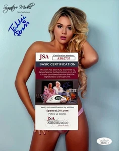 TAHLIA PARIS SIGNED Autograph 8x10 PHOTO MODEL JSA CERTIFIED AUTHENTIC  AB62735 - Picture 1 of 6