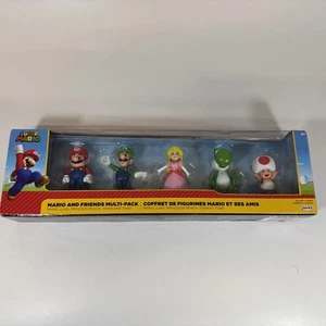 Figurine Jakks World Of Nintendo Super Mario and Friends nuove 2022 confezione multipla 5 pezzi - Foto 1 di 7