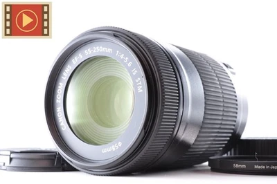 🎦 Lente Canon EF-S 55-250mm F/4-5.6 IS STM AF ZOOM de Japón #4741119067 - Imagen 1 de 4