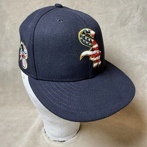 White Sox Stars & Stripes 2018 4th of July Size 7 Hat Navy - Picture 1 of 9