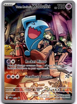 Team Rocket's Wobbuffet Promo SV: Scarlet & Violet Promo Cards 203 NM - Image 1 of 2