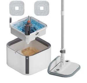 Upgraded Spin Mop & Bucket Set, Separate Clean & Dirty Water, Micro Fiber - Picture 1 of 8