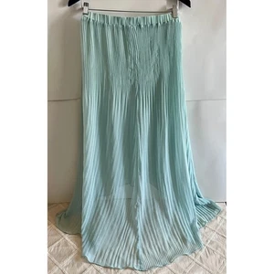 Sanctuary Clothing Plissee High Low Rock transparent fließend Damen Medium mintgrün - Bild 1 von 21