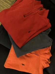 Polo Ralph Lauren Sweater Men's Size Large 1/4 Zip Mock Neck Pullover * LOT OF 3 - Picture 1 of 4