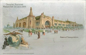 1904 St. Louis Missouri Palacio de Transporte Exposición Postal 25-7344 - Imagen 1 de 2