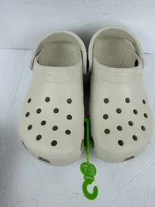 Crocs Classic Clog - 10001-0HZ - Leinen/Off-White - Damengrößen - Neu mit Etikett - KOSTENLOSER VERSAND - Bild 1 von 6
