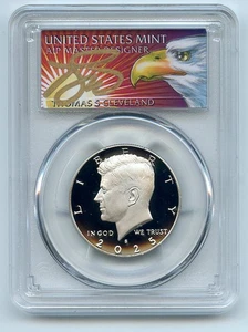 2025 S 50C Clad Kennedy Half Dollar PCGS PR70DCAM First Strike Cleveland Eagle - Picture 1 of 2