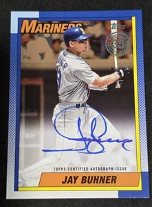 2025 Topps Series 2 Jay Buhner GOLD /50 1990 Topps Blue Ink Auto #90B2-JB - Bild 1 von 2