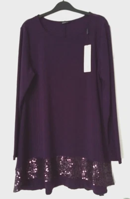 BNWT Roman purple sequin trim tunic top - 14 - Image 1 of 4