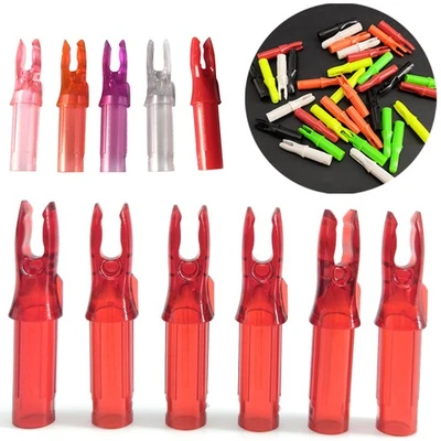 60pcs ID6.2mm Arrow Nock Archery Insert Tip Arrow Shaft Tails Plastic Target DIY - Image 1 of 4