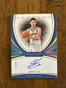 2023-24 Panini Immaculate Jeremy Lin Legends On Card Auto Knicks #/99 - Picture 1 of 2