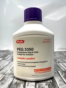 Rugby PEG 3350 polyethylene Glycol Laxative Powder 30 Doses | MiraLAX (Exp 7/26) - Picture 1 of 3