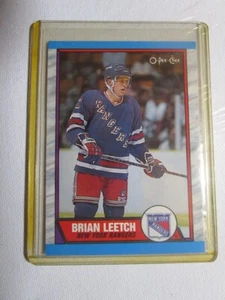 1989-90 O-Pee-Chee Brian Leetch Rookie RC Card #136 OPC - Picture 1 of 1