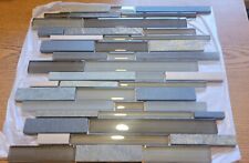  CHELSEA Glass Linear Slate 12X12 MOSAIC tiles, price per box (10 sheets)