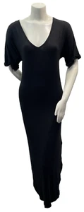White Mark Maxi Dress Womens Plus size 2X Black Short Sleeve 2 Pockets New - Picture 1 of 8