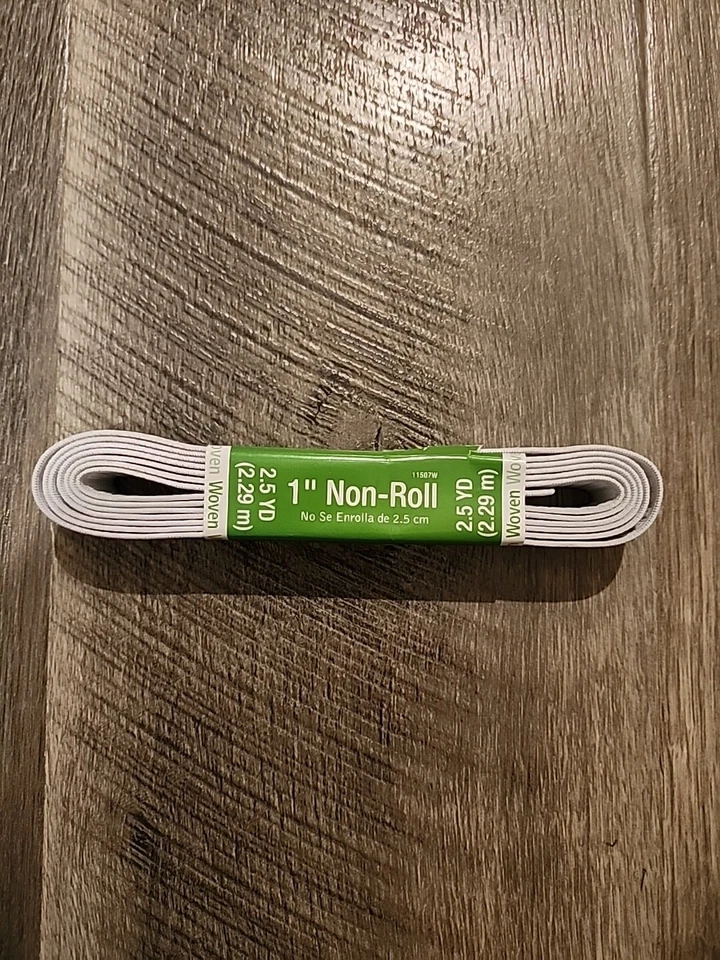 Dritz 11507W 1” Non_Roll Elastic 2 1/2 Yards White - Image 1 of 1