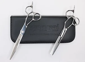 Samurai Premium 7.0 Scissor + 6.0 Thinner Set Japanese steel - Picture 1 of 5