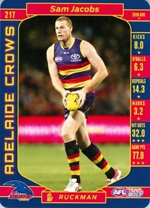 2017 ADELAIDE CROWS AFL Card SAM JACOBS - Picture 1 of 3