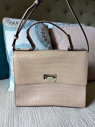 Borsa a tracolla KATE SPADE NEW YORK Knightsbridge lucida coccodrillo in rilievo Doris passero