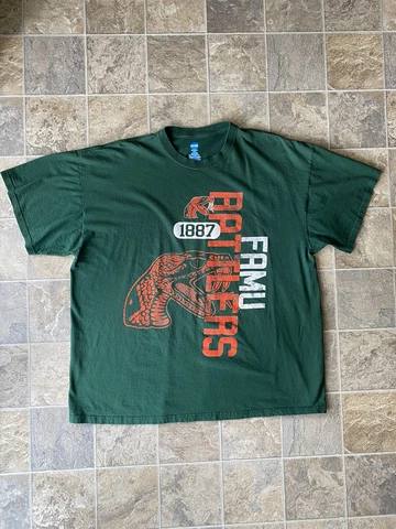 Florida A&M University Tshirt FAMU Rattlers NCAA Unisex Adult Green - Size XXL Cover