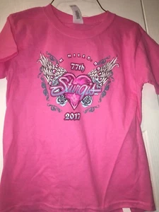 Sturgis 2017 Black Hills Rally 77th Pink XS Youth Graphic T-shirt, Tagged, New - Picture 1 of 6