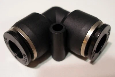 STC, EU 3/8 K, 3/8" Tube OD Elbow Union Push-to-Connect Air Pneumatic Fitting - Image 1 of 4
