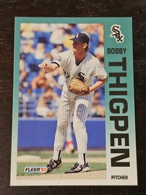 1992 Fleer - #99 Bobby Thigpen Chicago White Sox  - Image 1 of 2