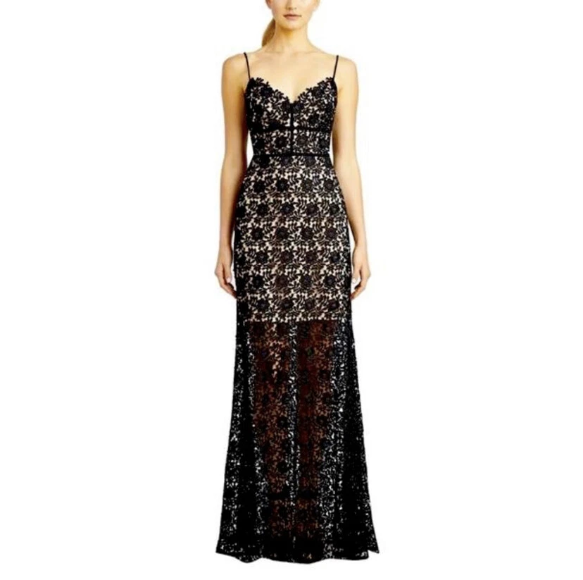 Jill Jill Stuart - Vestido de encaje negro Carolina talla 2 precio original $498 Foto 1 de 4
