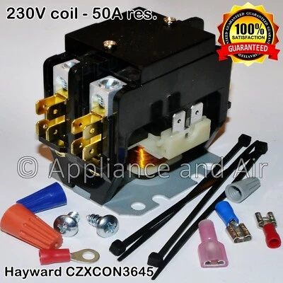 Hayward CZXCON3645 50A Contactor Comfortzone C-SPA XI Spa Heaters, SHIPS TODAY!
