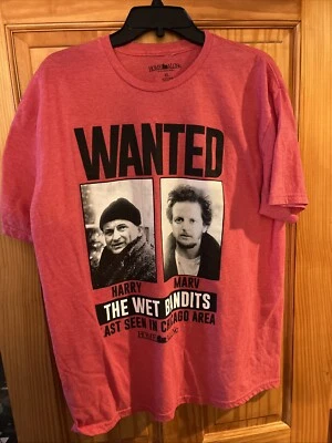 Home Alone 2 Wanted The Wet Bandits Hombre Talla XL Camiseta Navidad Foto 1 de 3
