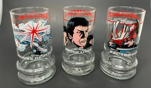 Vintage Star Trek III The Search For Spock Collector’s Glasses Taco Bell 1984 - Picture 1 of 8