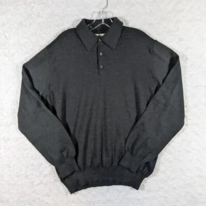Nordstrom Sweater Mens Large Gray Merino Wool Signature Lightweight Pullover - Picture 1 of 7
