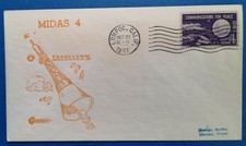 Midas 4 US Satellite Spy in the Sky Lompoc 21.10.1961 Goldey Goldcraft Cachet