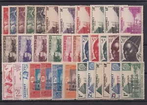 DAHOMEY SERIE COMPLETE DE 35 TIMBRES NEUF*/(*) N° 120 à 154 Cote: 82,75€ - Imagen 1 de 1