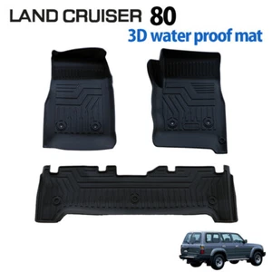 Toyota Land Cruiser 80 Series 3D Floor Mat 5-Seater Rubber Mat JDM Full Set - Picture 1 of 9